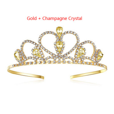 2022 Moda Printesa Coroana Mireasa Cristal Coafura Accesorii pentru Par Fete Strass Coefca Mireasa Petrecere Nunta Acces la Par