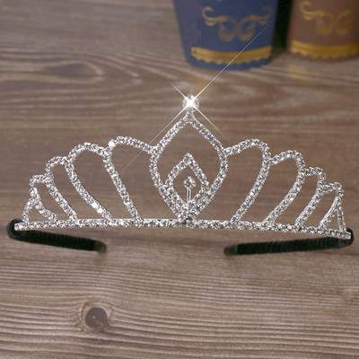 Noua Prințesă Ziua de Naștere Tiara Copii Fete Bal Coroana Mireasă Nuntă Coroana Accesorii pentru petreceri Bijuterii de păr la modă
