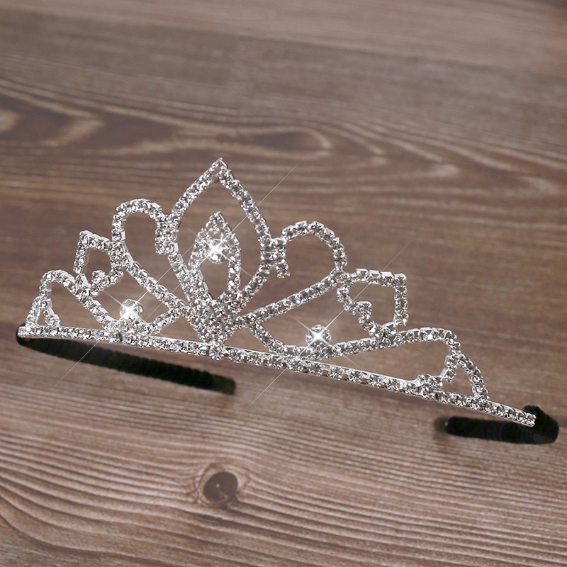 Noua Prințesă Ziua de Naștere Tiara Copii Fete Bal Coroana Mireasă Nuntă Coroana Accesorii pentru petreceri Bijuterii de păr la modă