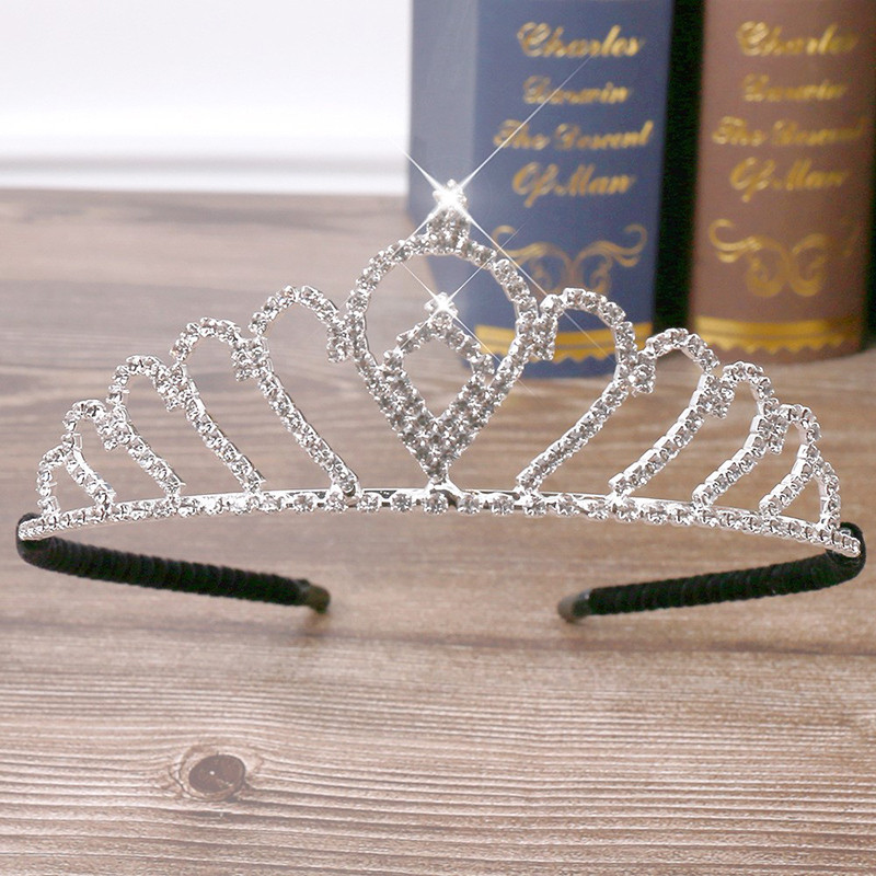 Noua Prințesă Ziua de Naștere Tiara Copii Fete Bal Coroana Mireasă Nuntă Coroana Accesorii pentru petreceri Bijuterii de păr la modă