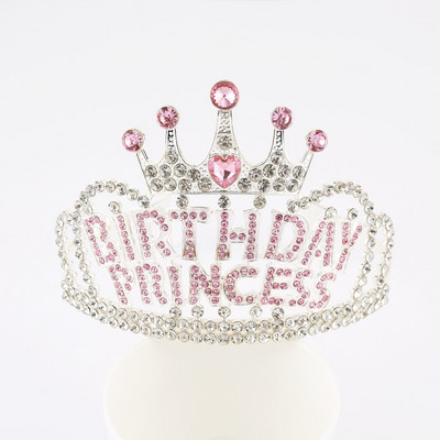 Coroană în stil baroc retro Litere de cristal Coroană Mireasă Nuntă Prințesă Petrecere pentru aniversare Articole pentru cap de nuntă Bijuterii de păr