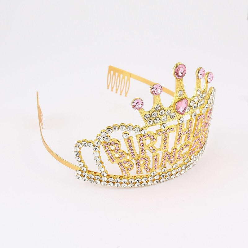Coroană în stil baroc retro Litere de cristal Coroană Mireasă Nuntă Prințesă Petrecere pentru aniversare Articole pentru cap de nuntă Bijuterii de păr