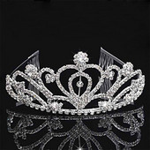 Hot Fashion Bridal Tiara Crown Luxury Princess Wedding Party Bijuterii de păr Femei Fată Inimă Cristal Bal Bandă Comerț cu ridicata