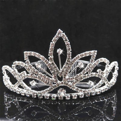 Hot Fashion Bridal Tiara Crown Luxury Princess Wedding Party Bijuterii de păr Femei Fată Inimă Cristal Bal Bandă Comerț cu ridicata