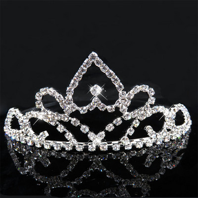 Hot Fashion Bridal Tiara Crown Luxury Princess Wedding Party Bijuterii de păr Femei Fată Inimă Cristal Bal Bandă Comerț cu ridicata