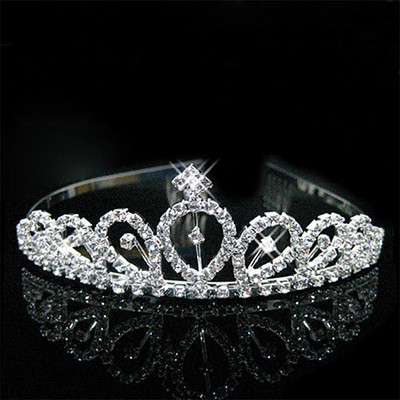 Hot Fashion Bridal Tiara Crown Luxury Princess Wedding Party Bijuterii de păr Femei Fată Inimă Cristal Bal Bandă Comerț cu ridicata
