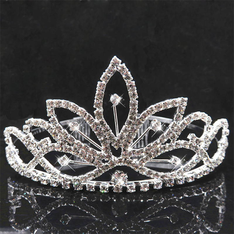 Hot Fashion Bridal Tiara Crown Luxury Princess Wedding Party Bijuterii de păr Femei Fată Inimă Cristal Bal Bandă Comerț cu ridicata