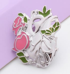 DCARZZ inimă ace de rever metal la modă bijuterii cadou de petrecere drăguț doctor asistent medical pin insigna cămașă broșe pentru femei