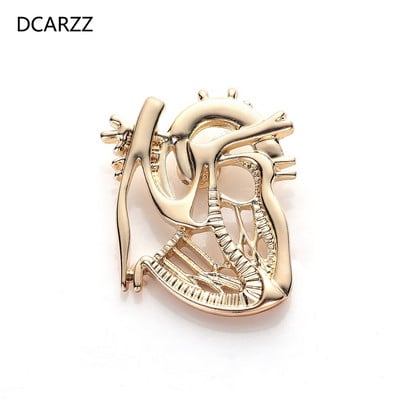 DCARZZ inimă ace de rever metal la modă bijuterii cadou de petrecere drăguț doctor asistent medical pin insigna cămașă broșe pentru femei