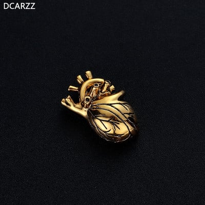 DCARZZ inimă ace de rever metal la modă bijuterii cadou de petrecere drăguț doctor asistent medical pin insigna cămașă broșe pentru femei