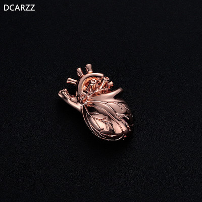 DCARZZ inimă ace de rever metal la modă bijuterii cadou de petrecere drăguț doctor asistent medical pin insigna cămașă broșe pentru femei