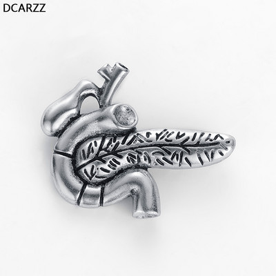 DCARZZ Hasnyálmirigy kitűző Anatómia Orvosok Ajándék hajtókátű fém Egy remek bross Divatos ékszer női kiegészítők