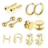 12 piese Leaves Ear Cuff Non-Piercing Ureche Clip Cercei pentru femei Bărbați Fals Cartilage Cerce Manșetă Trend Bijuterii En-gros