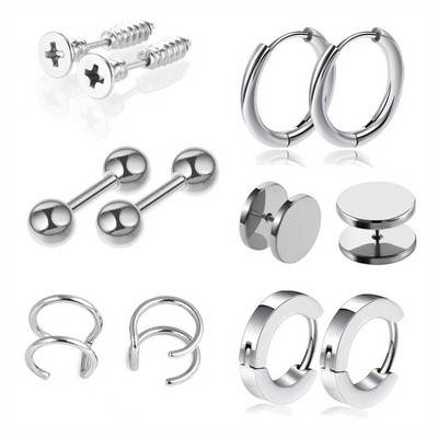 12 piese Leaves Ear Cuff Non-Piercing Ureche Clip Cercei pentru femei Bărbați Fals Cartilage Cerce Manșetă Trend Bijuterii En-gros