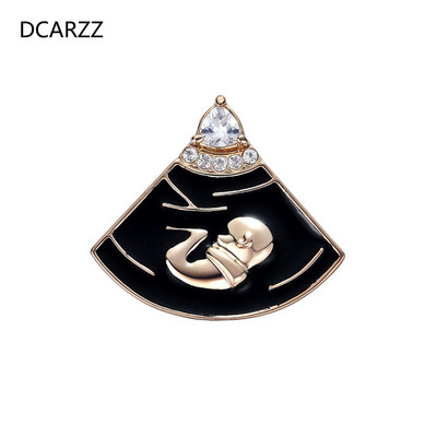 Broșă în formă de sarcină B-mode Bijuterii pentru femei Cadou pentru medic/asistentă Bijuterii medicale de modă Ace emailate