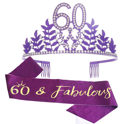 Kuninganna sünnipäevakroon 6 16 18 21 30 50 lindiga kristallist tiaara printsessi sünnipäevabaar Mitsvah peo aastapäeva kaunistustarbed