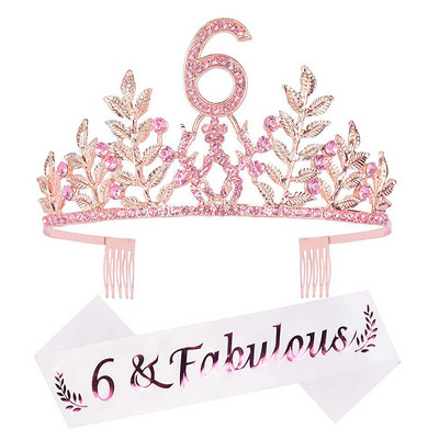 Kuninganna sünnipäevakroon 6 16 18 21 30 50 lindiga kristallist tiaara printsessi sünnipäevabaar Mitsvah peo aastapäeva kaunistustarbed