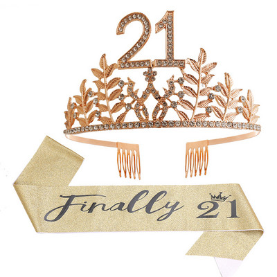 Kuninganna sünnipäevakroon 6 16 18 21 30 50 lindiga kristallist tiaara printsessi sünnipäevabaar Mitsvah peo aastapäeva kaunistustarbed