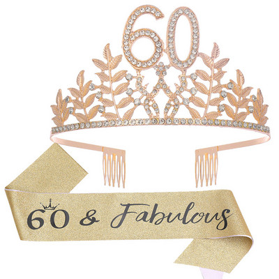 Kuninganna sünnipäevakroon 6 16 18 21 30 50 lindiga kristallist tiaara printsessi sünnipäevabaar Mitsvah peo aastapäeva kaunistustarbed