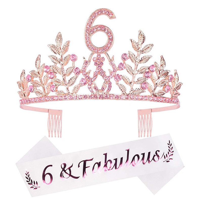 Kuninganna sünnipäevakroon 6 16 18 21 30 50 lindiga kristallist tiaara printsessi sünnipäevabaar Mitsvah peo aastapäeva kaunistustarbed