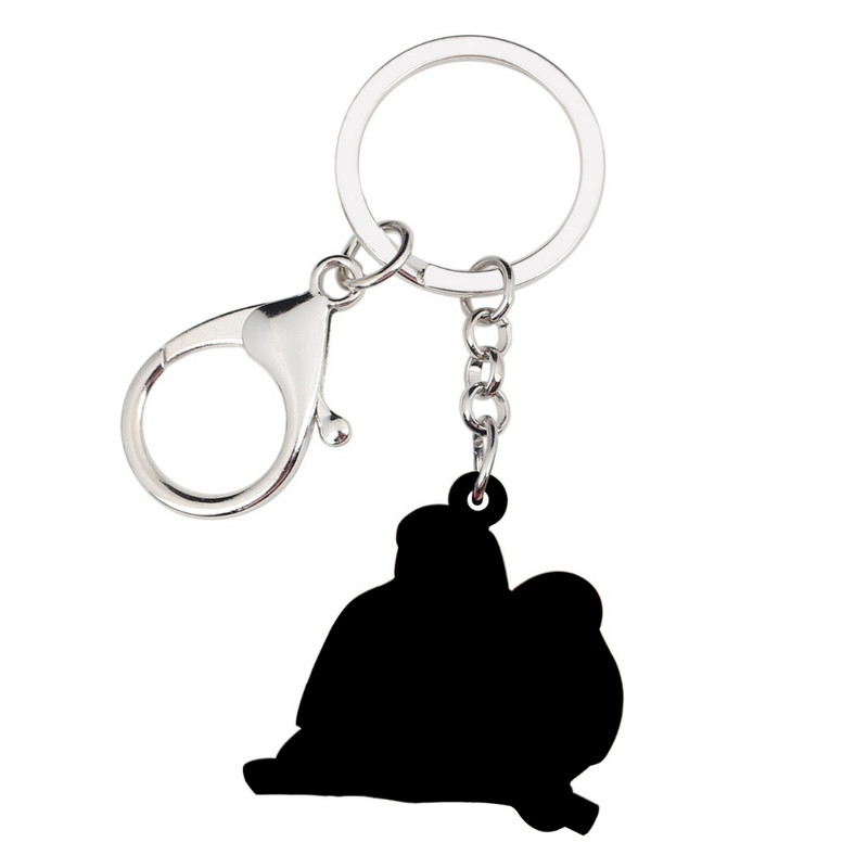 Bonsny Acrilic Africa Fischer's Lovebird Papagal Pasăre Breloc Breloc Inel Bijuterii Animale drăguțe pentru Femei Fete Breloc de mașină