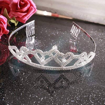 Mireasa nunta stras coroana bentita Accesorii pentru par Femeie fetita petrecere bijuterii de par
