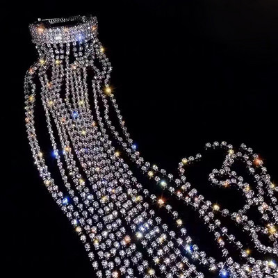 Jauna modes pilna Rhinestone spīdīga pušķu matu lente sieviešu galvassega Kāzu ballīšu aksesuāri matu rotaslietas