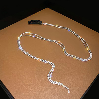 Jauna modes pilna Rhinestone spīdīga pušķu matu lente sieviešu galvassega Kāzu ballīšu aksesuāri matu rotaslietas