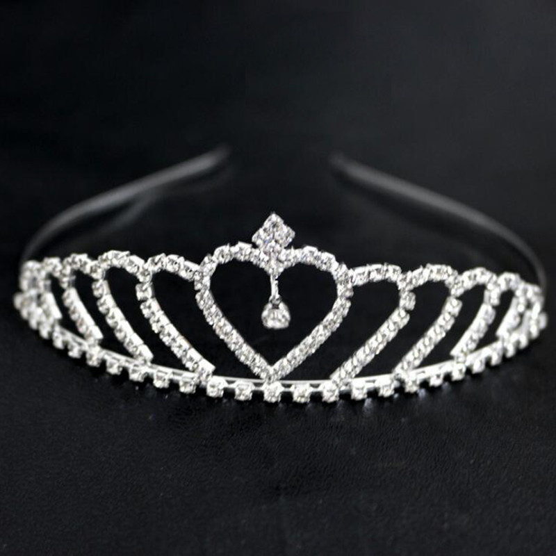 Moda Cristal Prințesă Tiare Coroane de mireasă Bandă de stras Bijuterii pentru păr Femei Fete Accesorii pentru petrecerea de nuntă Ornamente