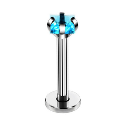 1/2 buc inel de piercing labret de inimă de cristal, oțel chirurgical, zircon, piercing pentru buze, piercing pentru tragus, cercel, cartilaj, bijuterii Levre