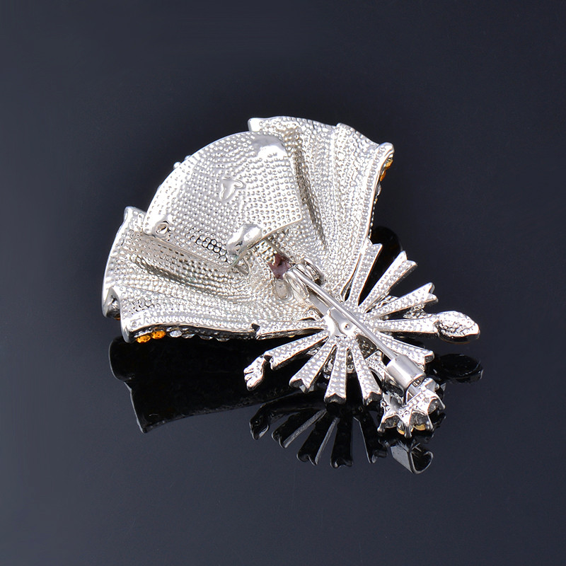 LEEKER Luksuzni puni kristalni anđeoski broš za žene igla s jednobojnom suknjom u obliku vintage nakita Dodaci ZD1 LK2