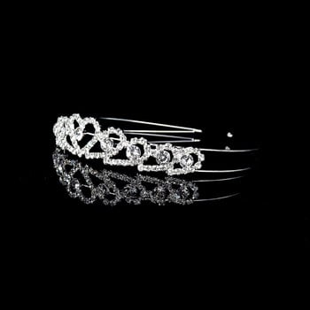 Princess Cute Tiara and Bridal Crown Crystal Headband Αξεσουάρ νυφικών μαλλιών Αξεσουάρ για πάρτι γάμου Αξεσουάρ γενεθλίων μόδας Hair Ac