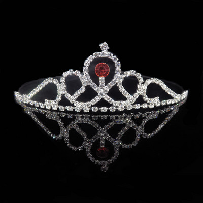 Aranyos hercegnő gyerekek kristály tiara és koszorúslány fejpánt menyasszonyi korona esküvői parti kellékek lányok divatos haj kiegészítők