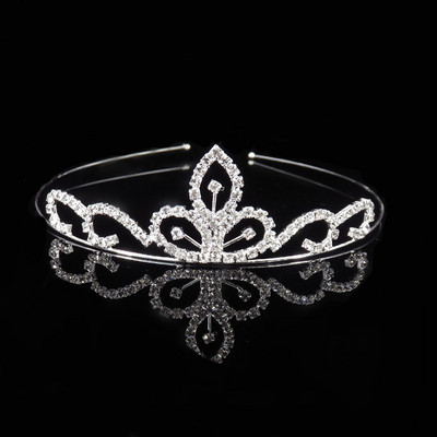 Aranyos hercegnő gyerekek kristály tiara és koszorúslány fejpánt menyasszonyi korona esküvői parti kellékek lányok divatos haj kiegészítők