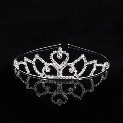 Aranyos hercegnő gyerekek kristály tiara és koszorúslány fejpánt menyasszonyi korona esküvői parti kellékek lányok divatos haj kiegészítők