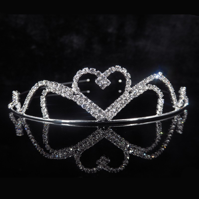Aranyos hercegnő gyerekek kristály tiara és koszorúslány fejpánt menyasszonyi korona esküvői parti kellékek lányok divatos haj kiegészítők
