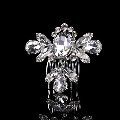 Pieptene de păr cu perle, placat cu argint, pentru fete, toaletă de mireasă, nuntă, aniversare, accesorii de păr lucrate manual