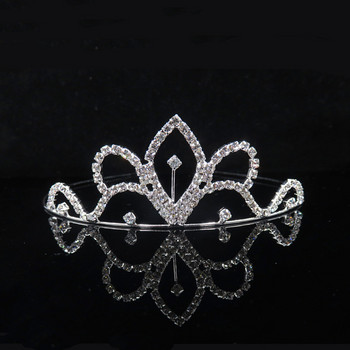 Fashion Rhinestone Princess Tiaras Crystal Crowns For Girls Performance Party Νυφικά μαλλιά Κοσμήματα Γάμου Αξεσουάρ