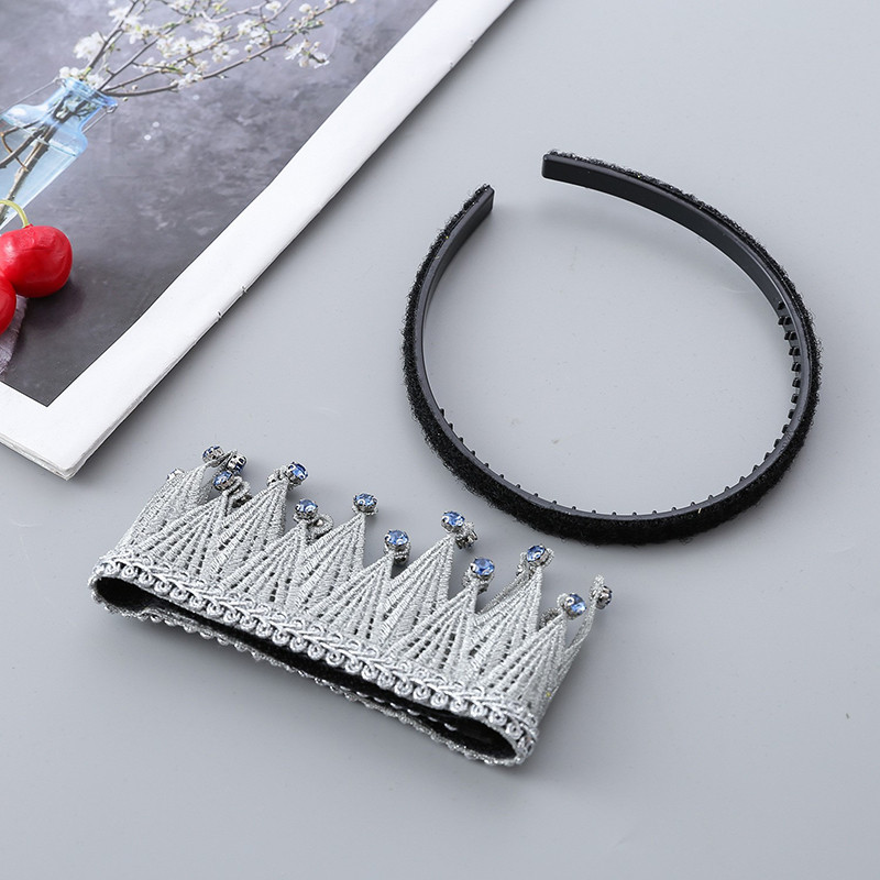 Tiara Copii Detașabilă Drăguță Coroană Prințesă Bentita De Păr Pentru Fete Copii Aniversare Accesorii Bentita