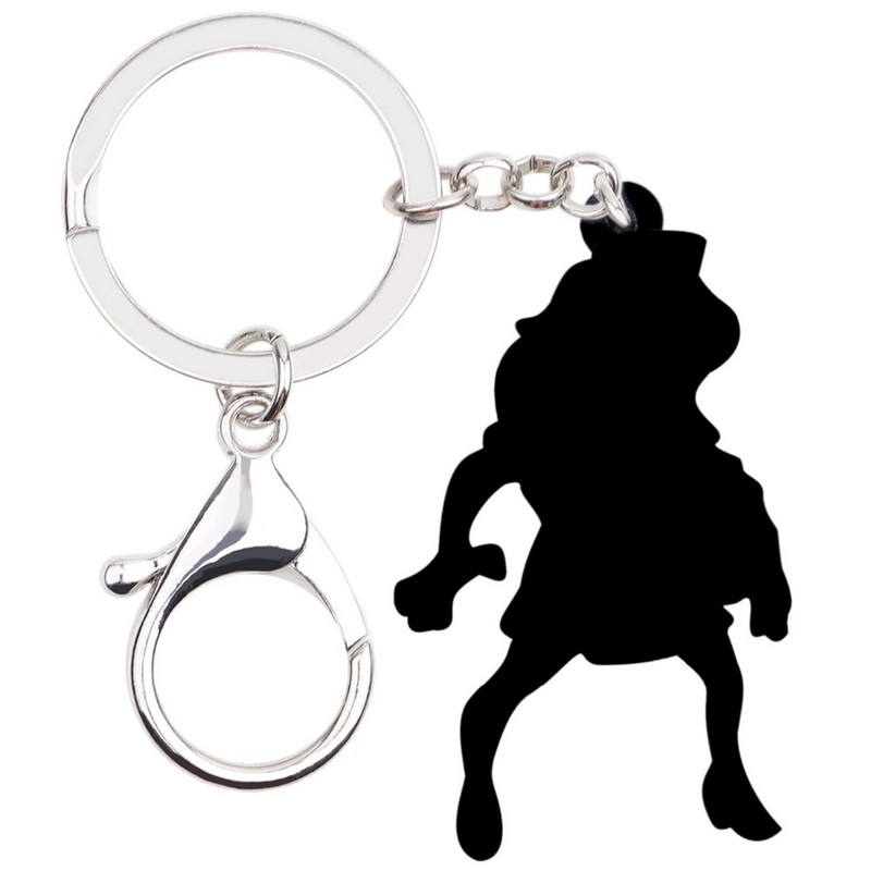 Bonsny Acrilic Halloween Blood Asistentă Zombie Breloc Breloc Inel Pandantiv Costume Bijuterii Pentru Femei Fete Geantă Mașină Charms Cadou