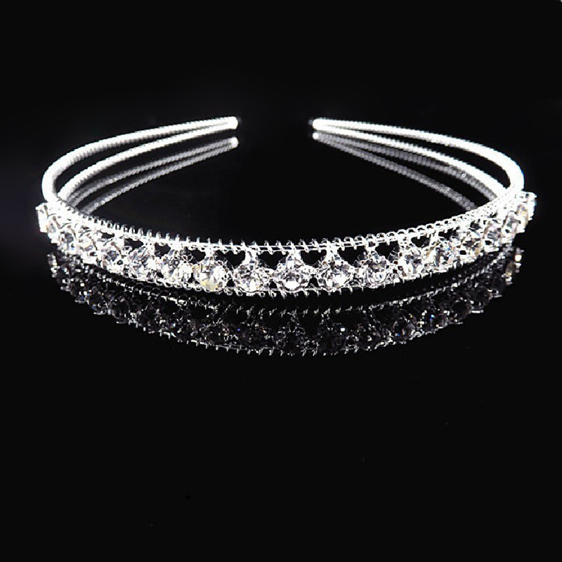 Mireasa Nunta Tiara Aniversare Ball Printesa Coroana Bentita Eleganta Cristal Nunta Accesorii Par Bandita Cadou