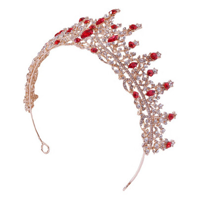 2022 Noua Moda Baroc Cristal de lux Coroana de mireasa Coroana pentru nunta Accesorii pentru par pentru fete Coroana pentru copacAur Argint