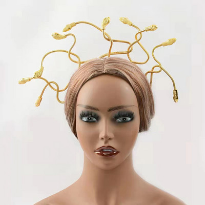 Тиара за Хелоуин Медуза Пластмасова корона Cosplay Dress Up Tiara Carnival Masquerade Party Ornament Gift
