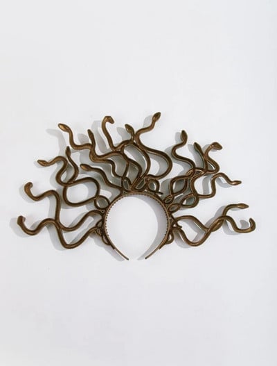 Тиара за Хелоуин Медуза Пластмасова корона Cosplay Dress Up Tiara Carnival Masquerade Party Ornament Gift