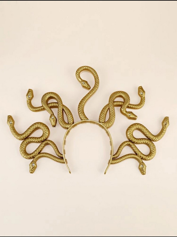 Тиара за Хелоуин Медуза Пластмасова корона Cosplay Dress Up Tiara Carnival Masquerade Party Ornament Gift