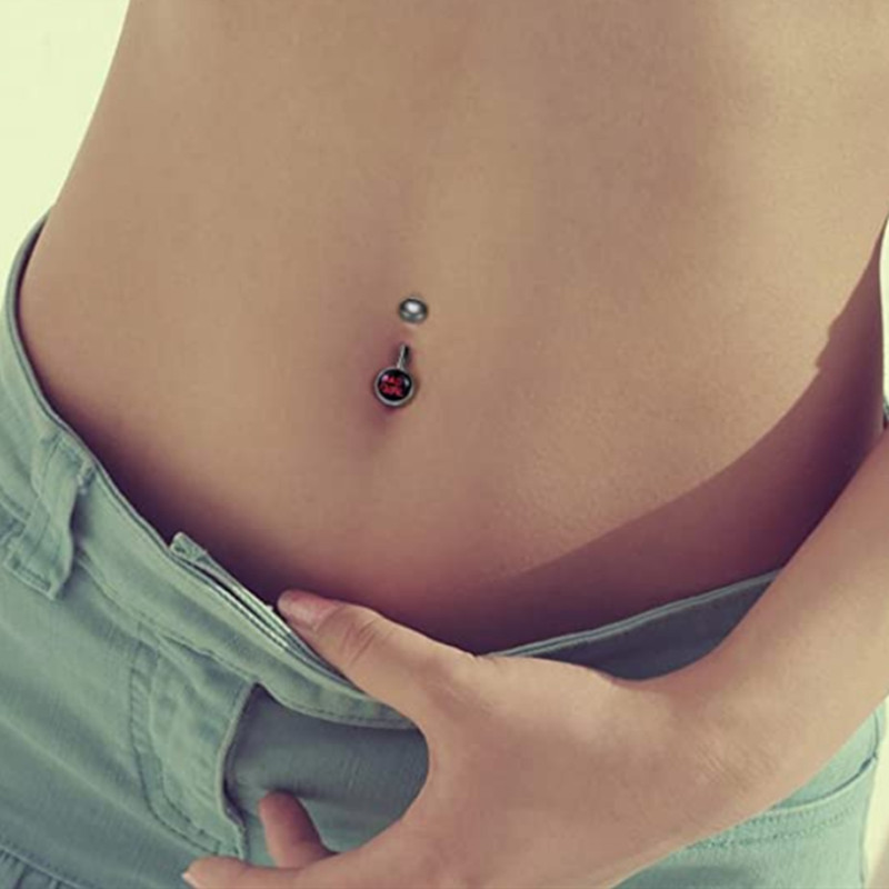 2/5/10 buc. Inel pentru buric cu logo din oțel inoxidabil Pachet de piercing pentru buric iepuraș în vrac Set de piercing pentru buric sexy Lot de inel pentru buric