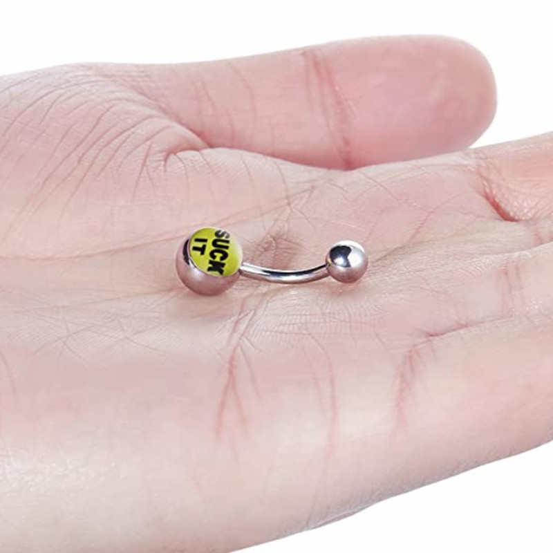 2/5/10 buc. Inel pentru buric cu logo din oțel inoxidabil Pachet de piercing pentru buric iepuraș în vrac Set de piercing pentru buric sexy Lot de inel pentru buric