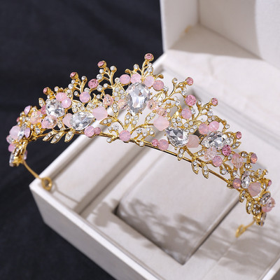 Noul baroc, lucrat manual, coroană de mireasă, nuntă, cu strass, spectacol de naștere pentru copii, coroană de cristal.