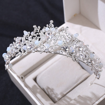 Noul baroc, lucrat manual, coroană de mireasă, nuntă, cu strass, spectacol de naștere pentru copii, coroană de cristal.