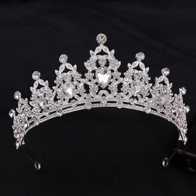 Noul baroc, lucrat manual, coroană de mireasă, nuntă, cu strass, spectacol de naștere pentru copii, coroană de cristal.